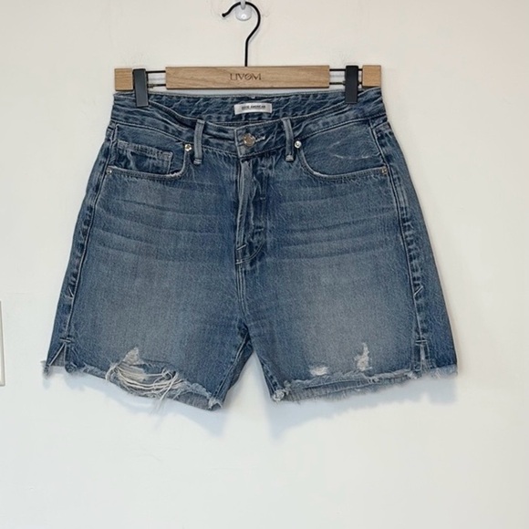 Good  American Jean cut off shorts , sz 0/25 - Picture 3 of 15